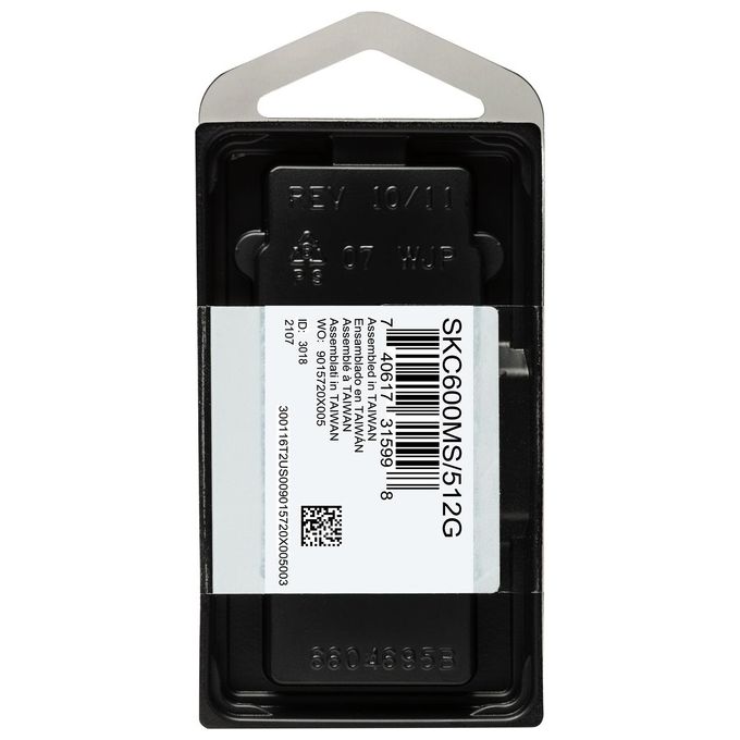 Kingston SKC600MS-512G KC600 SSD mSATA 512 GB SATA III 3D TLC 550 MB-s Crittografia AES 256 bit