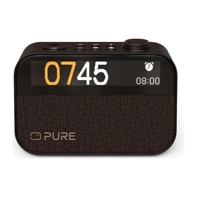 Pure 30103 Moment Charge Radiosveglia Digitale DAB+ FM Bluetooth 5.3 Ricarica Wireless 10W colore Coffee Black