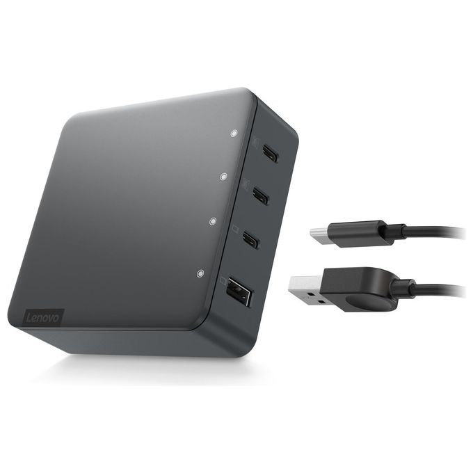 Lenovo G0A6130WEU Caricabatterie Multiporta 130 W 3 USB-C 1 USB-A colore Nero