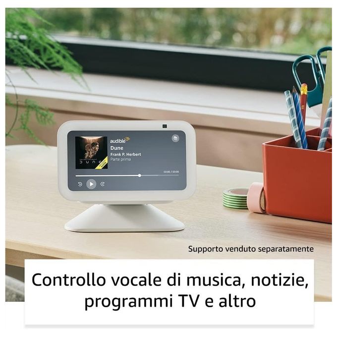 Amazon H97N6S Echo Show 5 3a Generazione Smart Display Touchscreen 5.5'' Alexa Wi-Fi Bluetooth 2 MP colore Antracite