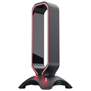 Trust GXT 265 Cintar RGB Headset Stand Supporto per Cuffie Illuminato Rgb con Due Porte Usb