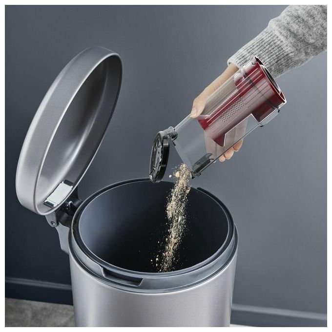 Rowenta RH6A71 X-Pert 7.60 Aspirapolvere a bastone 2 in 1 Ciclonico 0,44 L 140 W 45 min 81 dB colore Alluminio Rosso