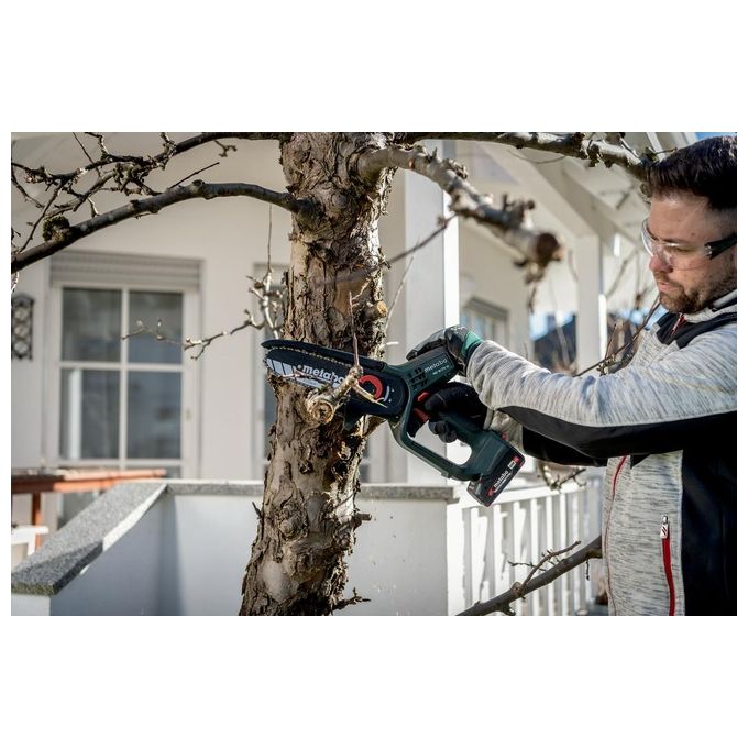 Metabo 600856500 MS 18 LTX 15 Potatore a Batteria 18V 2Ah Barra 15 cm 5 m-s 1.6 Kg