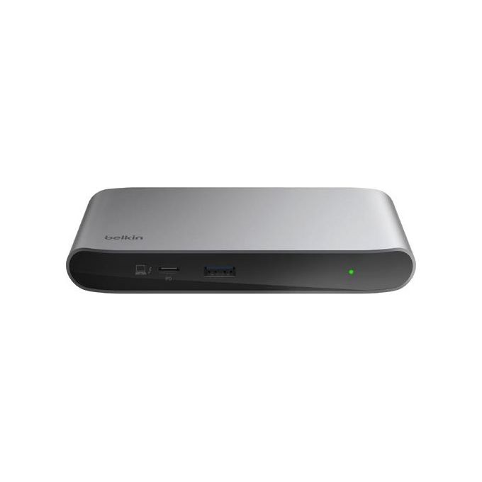 Belkin INC013VFSGY Hub Core 5-in-1 Thunderbolt 4 con 4 Porte Thunderbolt 4 e 1 USB-A 3.2 Gen 2 Velocita' fino a 40 Gbps Alimentazione 150 W colore Grigio