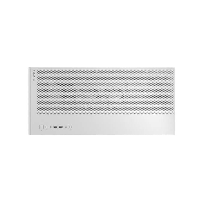 Antec FLUX PRO W Geh Antec FLUX PRO White Midi Tower con Design Flusso d'Aria Multidirezionale e Supporto GPU Verticale colore Bianco