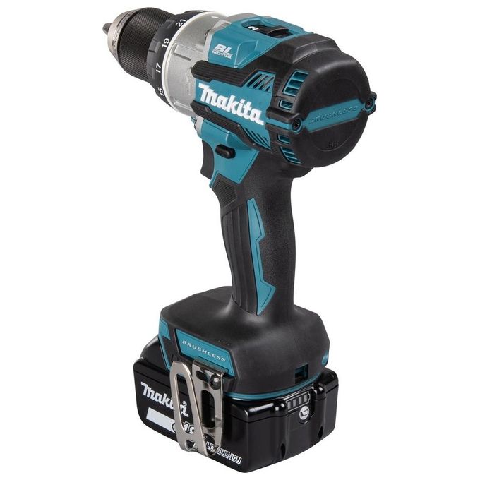 Makita DHP489RTJ LXT Trapano Avvitatore con Percussione Brushless 18V 110Nm 1800 rpm colore Nero Blu