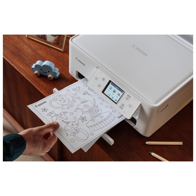 Canon TS7650I PIXMA Stampante Multifunzione Inkjet A4 1200x1200 DPI Wi-Fi Fronte Retro LCD Touch colore Bianco