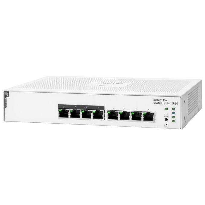 HPE JL811A Aruba Instant On 1830 Switch Gestito L2 8 porte Gigabit PoE Classe 4 65W