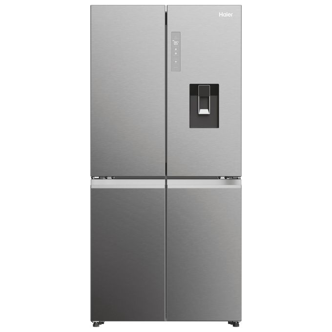 Haier HCW58F18EWMP Cube 83 Frigorifero Americano 507 L 178 cm Classe E 38 dB No Frost Wi-Fi Dispenser Acqua colore Platino Inox