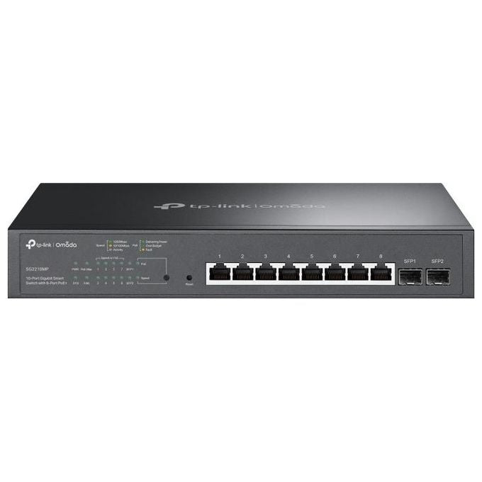 Tp-link Switch 10p Gigabit Tp-link con 8p poe 2p Sfp,802.3af sfp - Alim.150w Poe-garanzia a vita