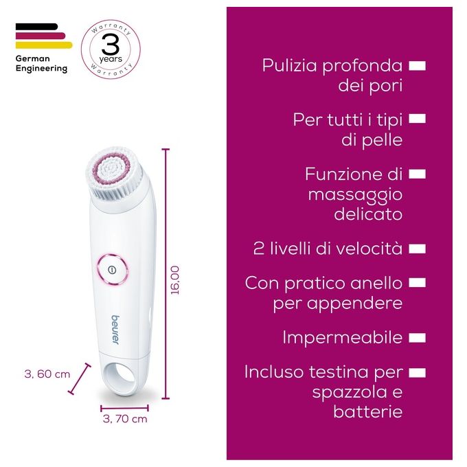 Beurer FC45 Spazzola per la Pulizia del Viso