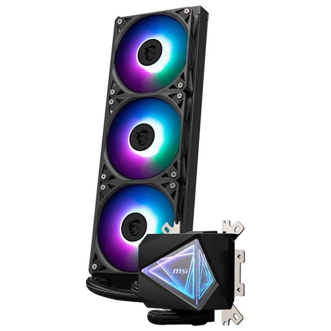 MSI 306-7ZW8A11-C24 MAG CORELIQUID I360 Dissipatore Liquido AIO 3x 120mm ARGB PWM Socket Intel AMD colore Nero