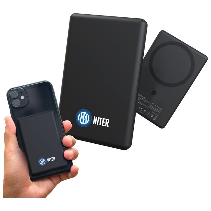Techmade TM-WWQ73-INT Powerbank 5000 mAh Wireless Magnetico 15W USB-C 20W Slim 9.3mm colore Nero