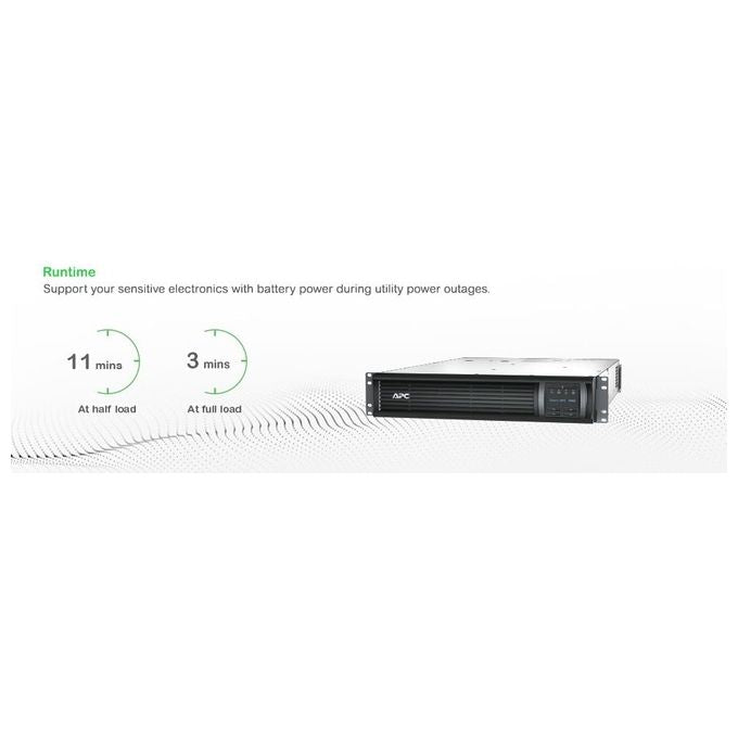 APC SMT3000RMI2UC Smart-ups Gruppo di continuita' 3000va Montaggio a Rack 2U lcd Smartconnect