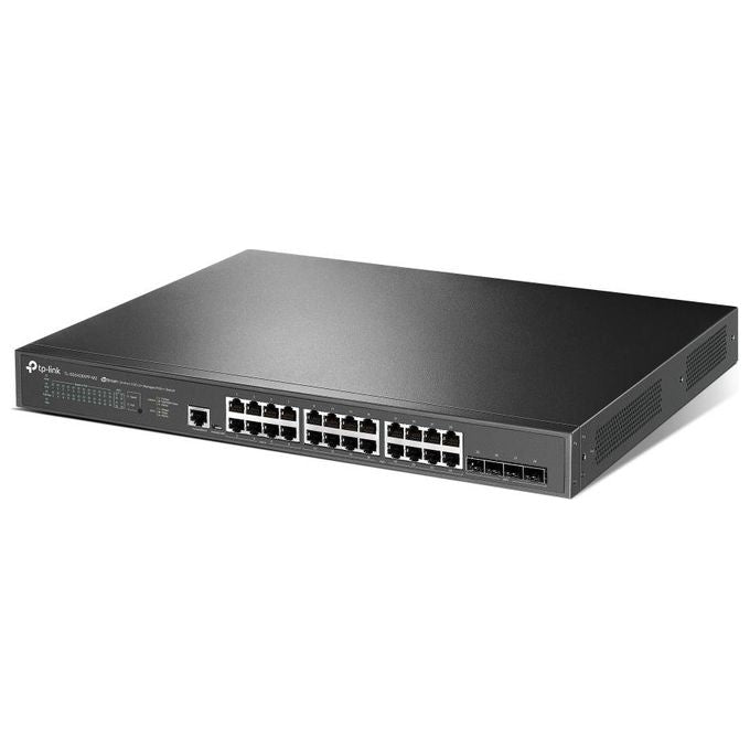 TP-Link TL-SG3428XPP-M2 Omada Switch Gestito L2+ 24 Porte 2.5GBase-T 4 Porte 10GE SFP+ PoE+ 500W Montaggio Rack 1U colore Nero