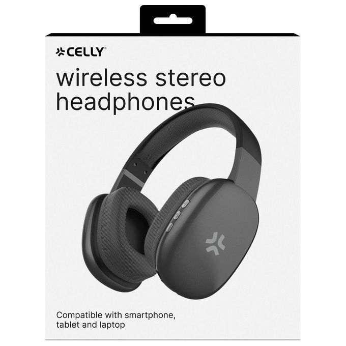 Celly Cuffie a Padiglione Wireless Nero