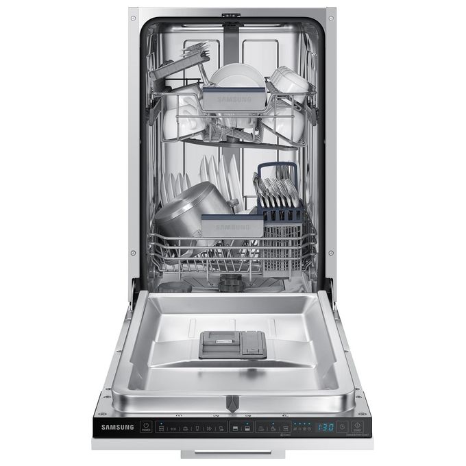 Samsung DW50R4060BB Lavastoviglie Incasso Slim 9 coperti Classe E 44 dB AquaStop Auto Open (82x45x55 cm) colore Nero