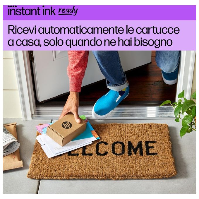 HP 2H2N1B ENVY Inspire 7221e Stampante Multifunzione Inkjet A4 4800x1200 DPI 15 ppm Wi-Fi Fronte Retro colore Bianco
