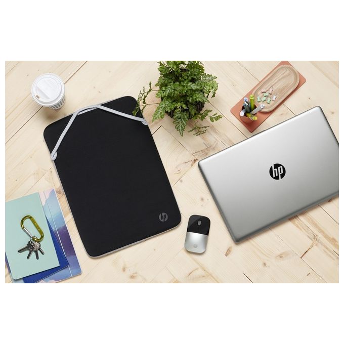 HP Protective Reversibile Sleeve per Notebook fino a 15.6'' Design Reversibile Nero-Blu