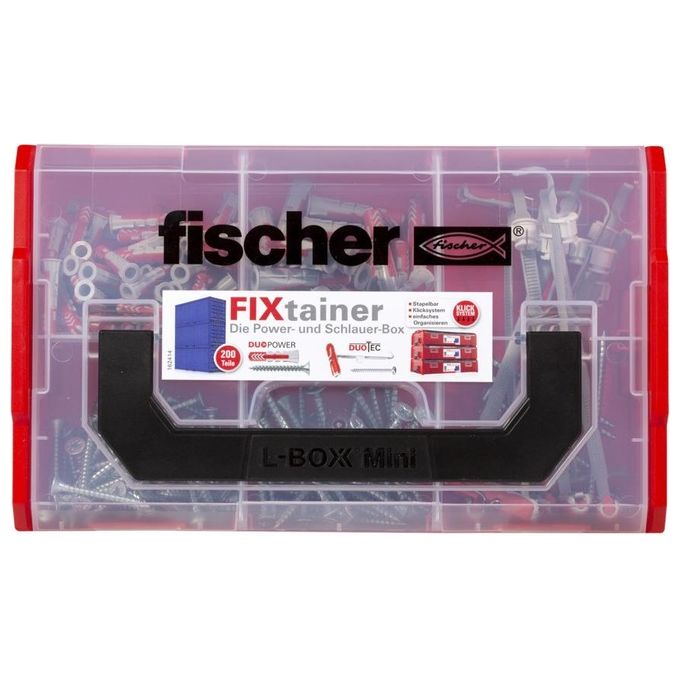 Fischer FIXtainer DuoPower-Duo-Tec Duo Tassello a Ribaltamento