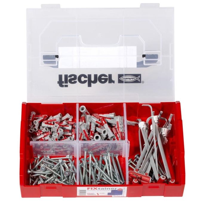 Fischer FIXtainer DuoPower-Duo-Tec Duo Tassello a Ribaltamento