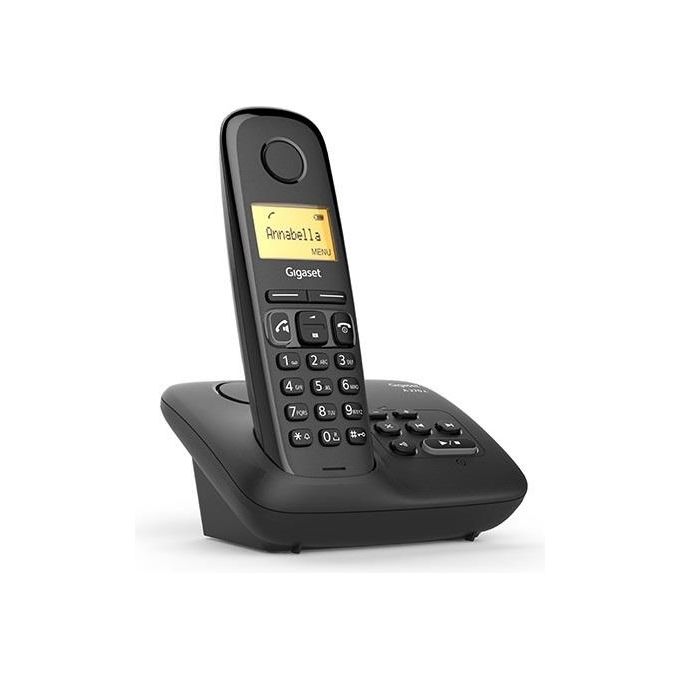 Gigaset A270A Cordless DECT Display 1,5'' Vivavoce Rubrica Segreteria Nero
