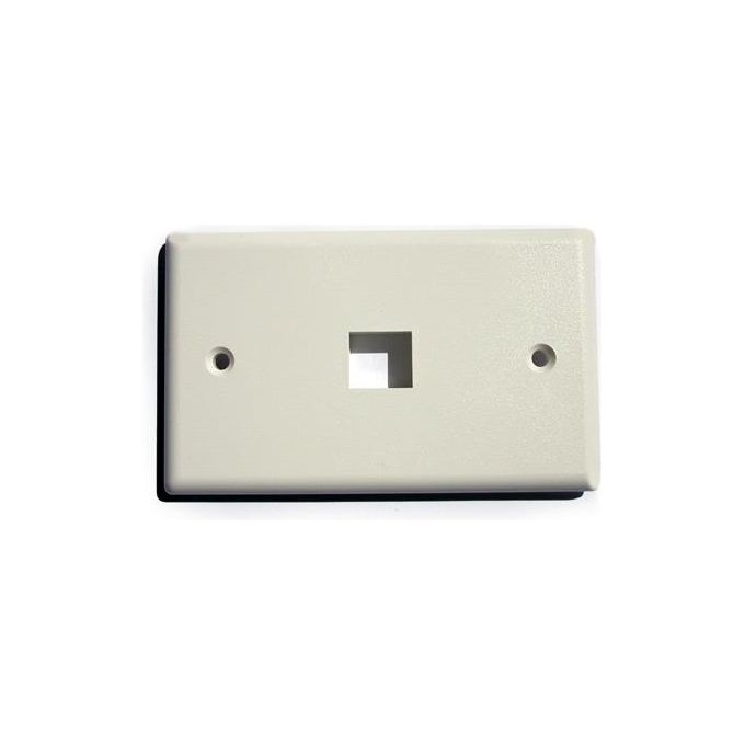 Digitus placca porta frutti 1 posizione x jack utp-stp colore chiaro