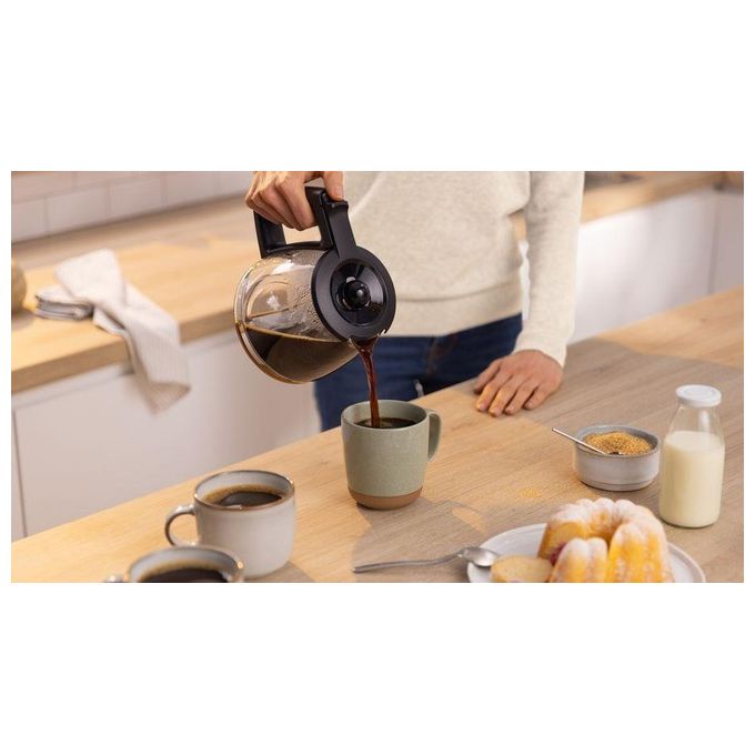 Bosch TKA3M133 MyMoment Macchina da caffe' americana 1,4 L 15 tazze 1200 W Funzione keep warm Serbatoio estraibile Sistema antigoccia colore Nero 1.4 L
