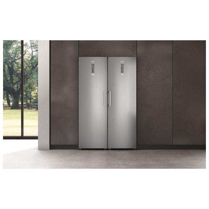 Haier H3F330SEH1 INSTASWITCH Congelatore Verticale 330 L 191 cm Classe E 38 dB NoFrost WiFi colore Grigio