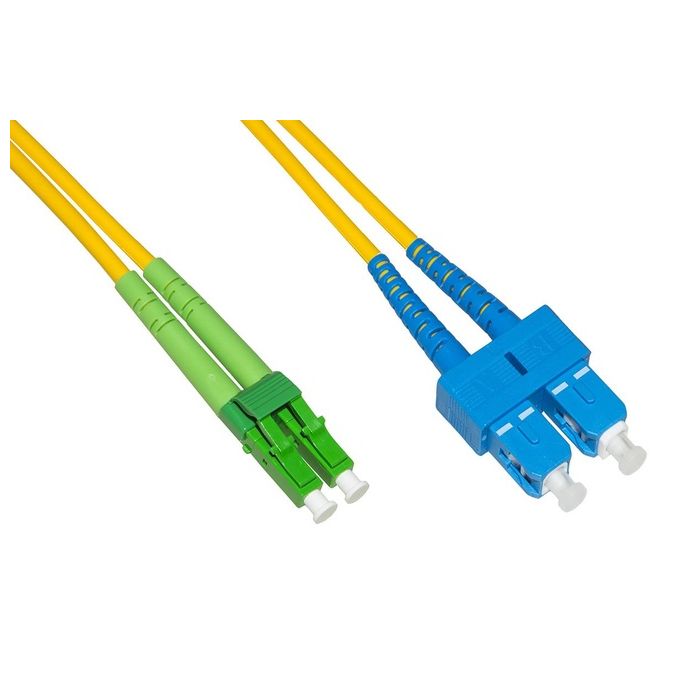 Link Cavo Fibra Ottica Lc Apc a Sc Upc Singlemode Duplex 5mt