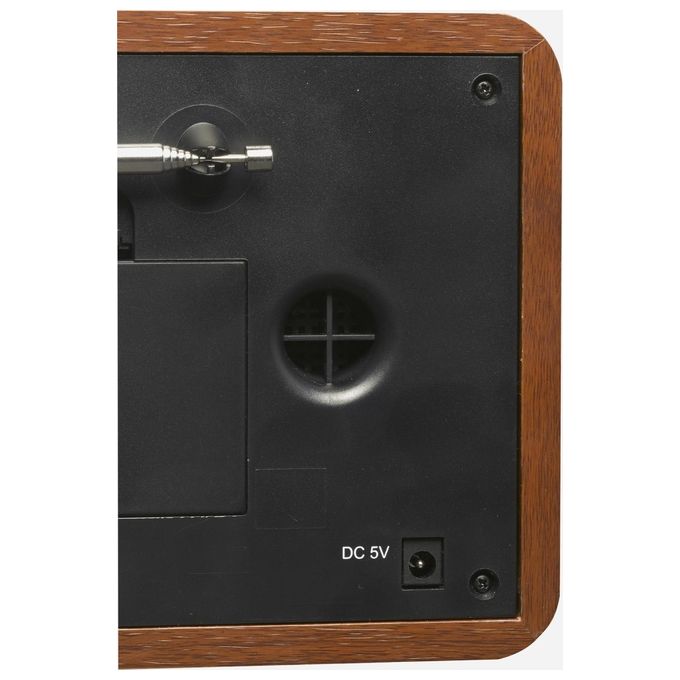 Denver DAB-18 Radio Digitale DAB+ FM Bluetooth 4W Display LCD Sveglia Design Retro' colore Legno