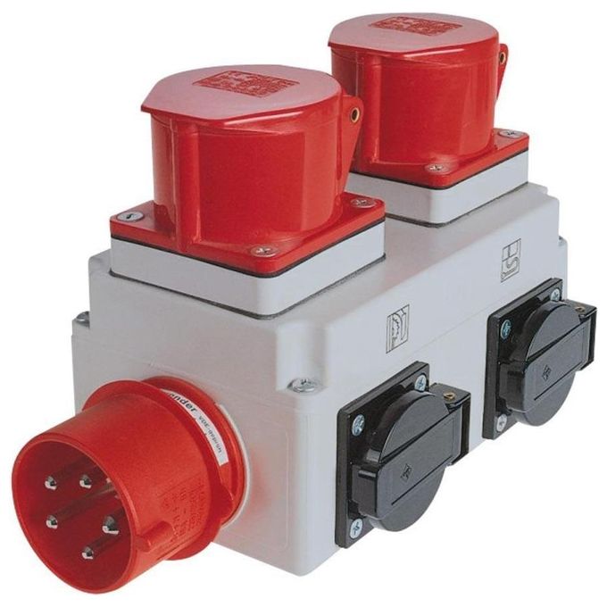 Holzmann ALA1_400V Avviamento Automatico per Aspiratrucioli 11000 W 2 Prese IP44 colore Nero Grigio Rosso