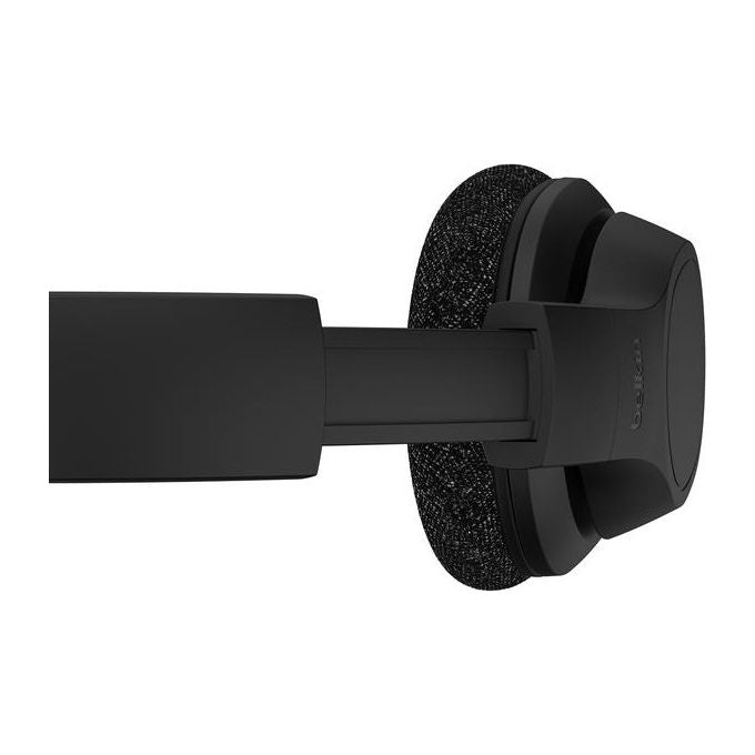 Belkin AUD005BTBLK Cuffie SoundForm Adapt Over-Ear Wireless con Cavo Bluetooth 5.2 Cancellazione Rumore Attivo 65h Autonomia USB-C colore Nero