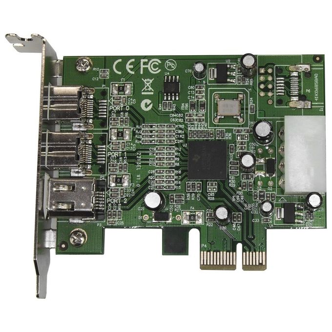 StarTech Scheda adattatore PCI Express FireWire 2b 1a 1394 a basso profilo - 3 porte
