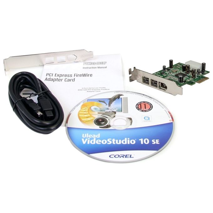 StarTech Scheda adattatore PCI Express FireWire 2b 1a 1394 a basso profilo - 3 porte