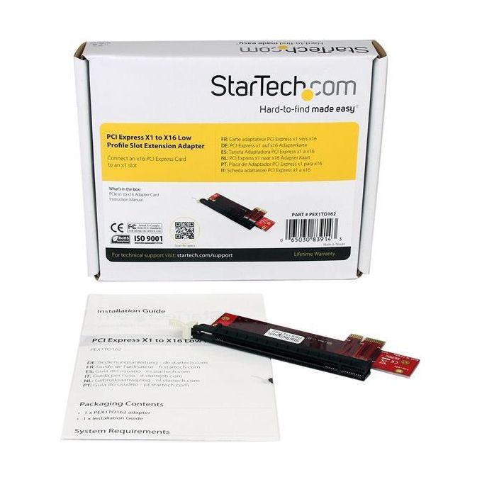 StarTech Adattatore di espansione slot PCI Express basso profilo da X1 a X16