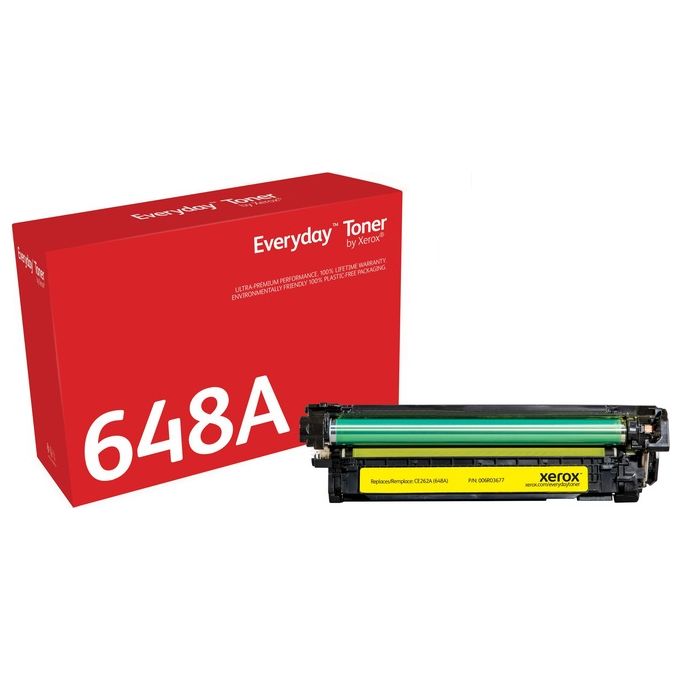 Xerox CE262A Everyday Toner Compatibile HP Color LaserJet CP4025 CP4525 11000 pagine colore Giallo