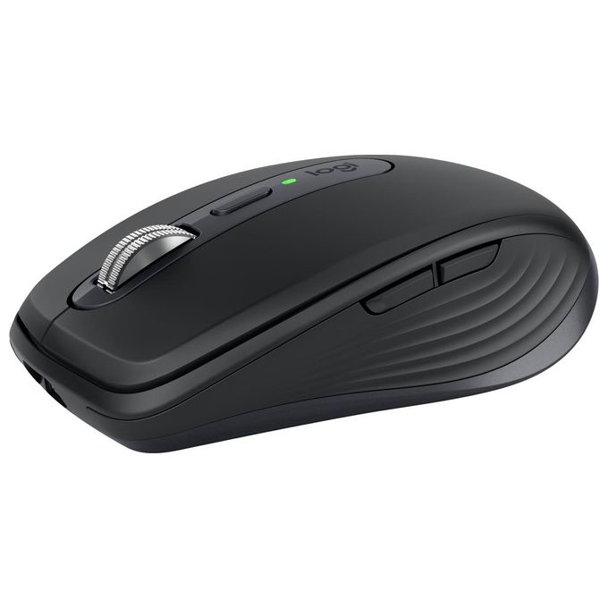 Logitech 910-006929 MX Anywhere 3S Mouse Wireless Compatto 8000 DPI Bluetooth RF Clic Silenzioso 6 Tasti USB-C colore Grafite