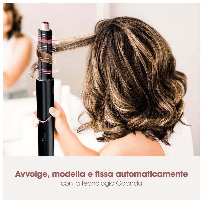 Shark HD424EU FlexStyle Asciugacapelli Styler 3in1 1400W tecnologia Coanda 4 accessori inclusi colore Nero Rose Gold