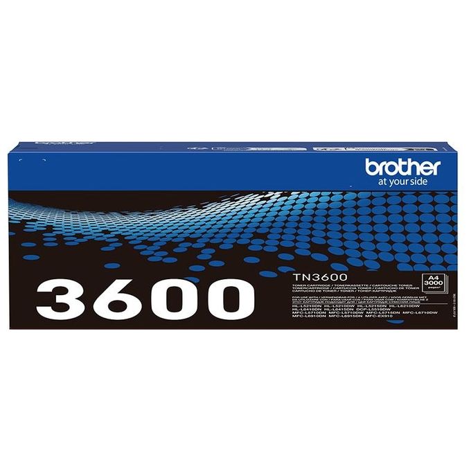 Brother TN3600 Toner Originale Nero per Stampanti Laser Resa 3000 Pagine colore Nero