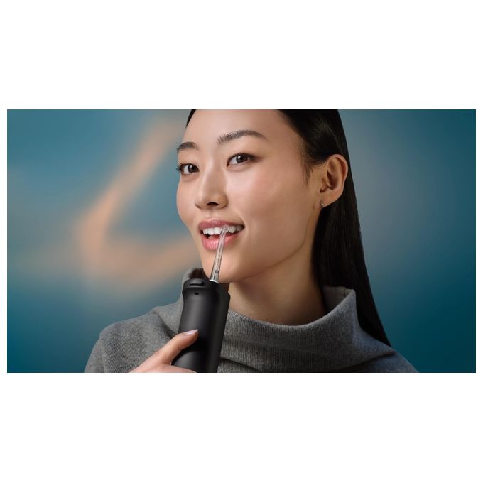 Philips HX3826-33 Sonicare Power Flosser 3000 Irrigatore Orale Cordless Quad Stream 2 modalita' 3 intensita' 250 ml autonomia 14 giorni colore Nero