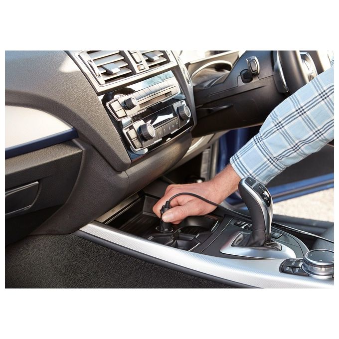 Black+Decker Compressore Portatile 12V 11 Bar Max con Display Digitale e Accessori per Gonfiaggio