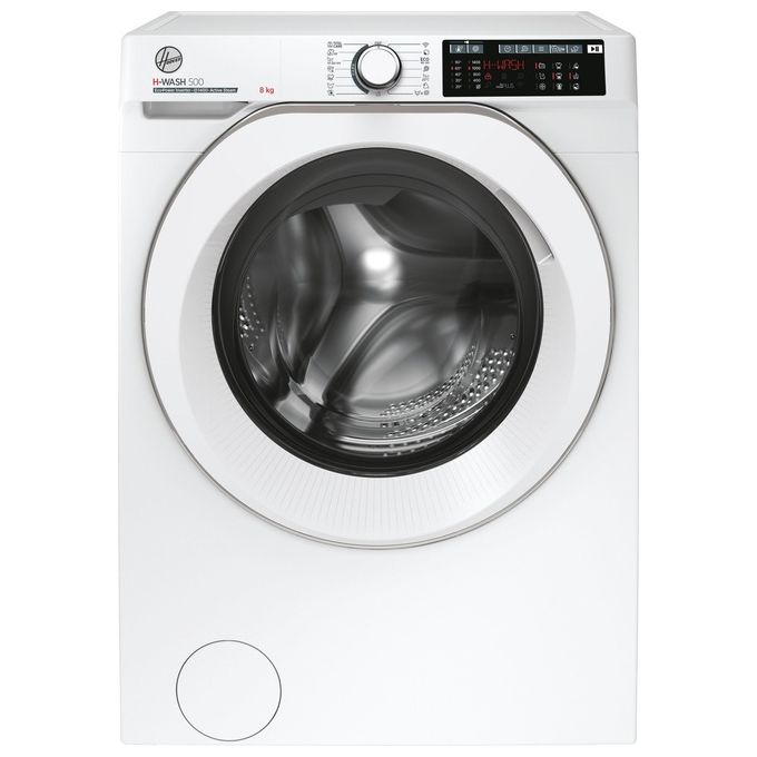 Hoover HW 48AMC-1-S H-Wash 500 Lavatrice Carica Frontale Power Care System Cicli Care Wi-Fi + Bluetooth Classe energetica A (A+++) Capacita' di carico 8 Kg Centrifuga 1400 giri Motore Inverter