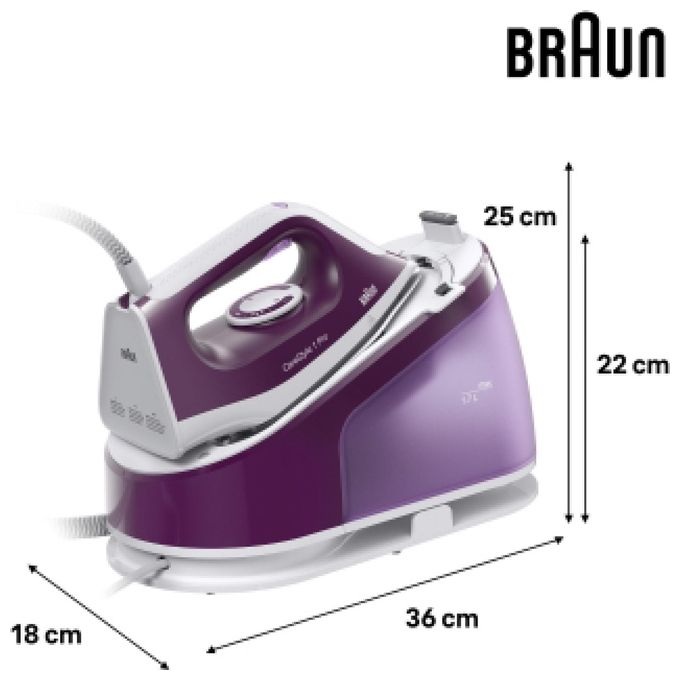 Braun IS1514VI CareStyle 1 Pro Ferro da Stiro con Caldaia 2200W 6 bar 120 g-min Serbatoio 1.7 L colore Viola