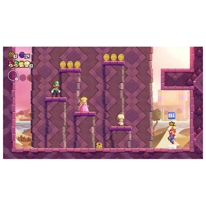 Nintendo 10011783 Super Mario Bros. Wonder Gioco per Nintendo Switch lingue italiano fino a 4 giocatori modalita' multiplayer online e offline colore Standard
