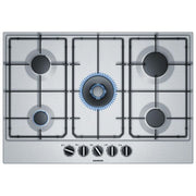Siemens EC7A5QB80 Piano Cottura a Gas 75cm 5 Fuochi in Acciaio Inox