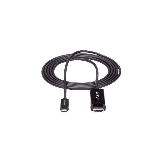 StarTech.com CDP2HD2MBNL Cavo adattatore USB C a HDMI 2m 4K 60Hz HDMI 2.0 Thunderbolt 3 colore Nero