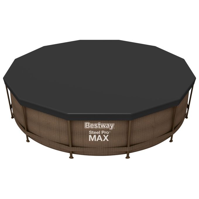 Bestway Copripiscina Fast Set Steel Pro e Steel Pro MAX 366x366cm Nero