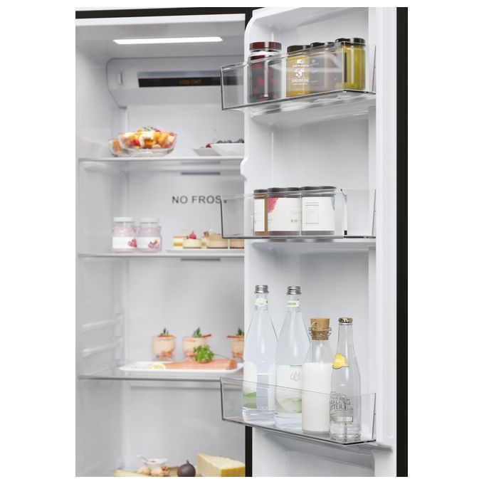Haier HSR5918DIPB SBS 90 Serie 5 Frigorifero Americano Side by Side 511 L 177 cm Classe D 40 dB No Frost Dispenser Acqua e Ghiaccio colore Nero