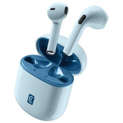 Cellularline BTTWSSMARTB Style Color Auricolari TWS Bluetooth 5.3 In-ear Microfono Custodia di Ricarica USB-C 24h colore Blu